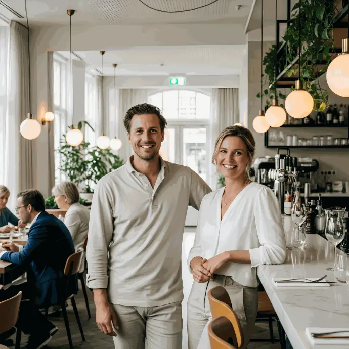 Slimme AI chatbot reageert in de tone of voice van het restaurantmerk